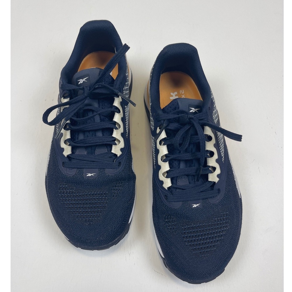 Reebok Nano X2 Womens Training Shoes Navy Blue Orange White GY6258 Sneaker